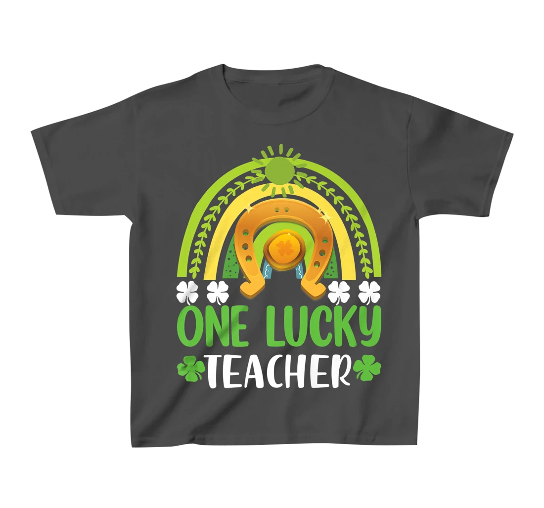 One Lucky Teacher St Patricks Day Shamrock Men Women Gifts T-Shirt, Kid T-Shirt and Women T-Shirt