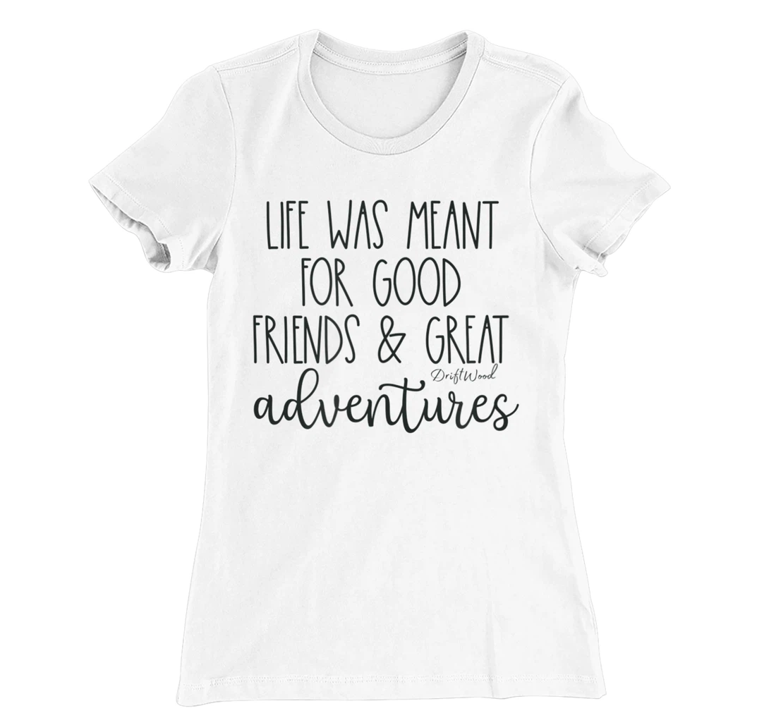 DriftWood Outdoors Life Style Camping Canoeing Hiking Biking T-Shirt, Women T-Shirt