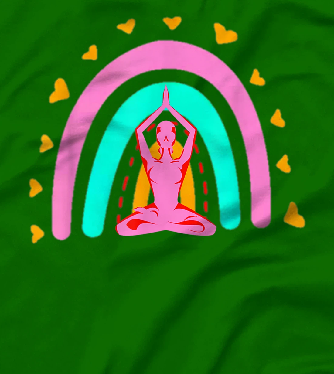 Bohemian Meditation Rainbow Funny Meditation & Yoga Costume T-Shirt, Women T-Shirt