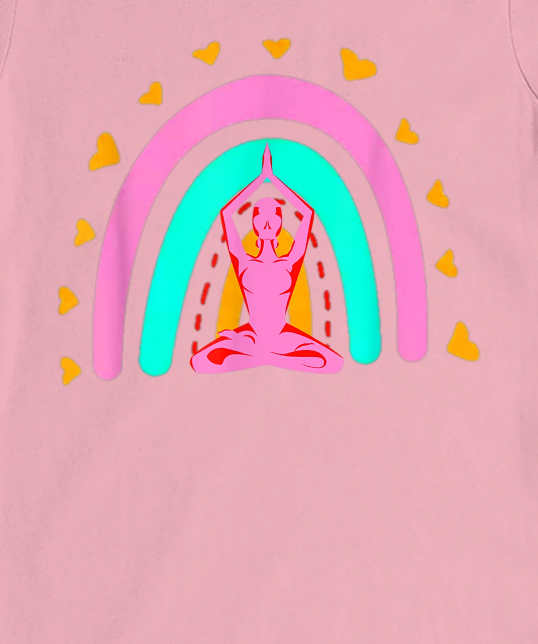 Bohemian Meditation Rainbow Funny Meditation & Yoga Costume T-Shirt, Women T-Shirt