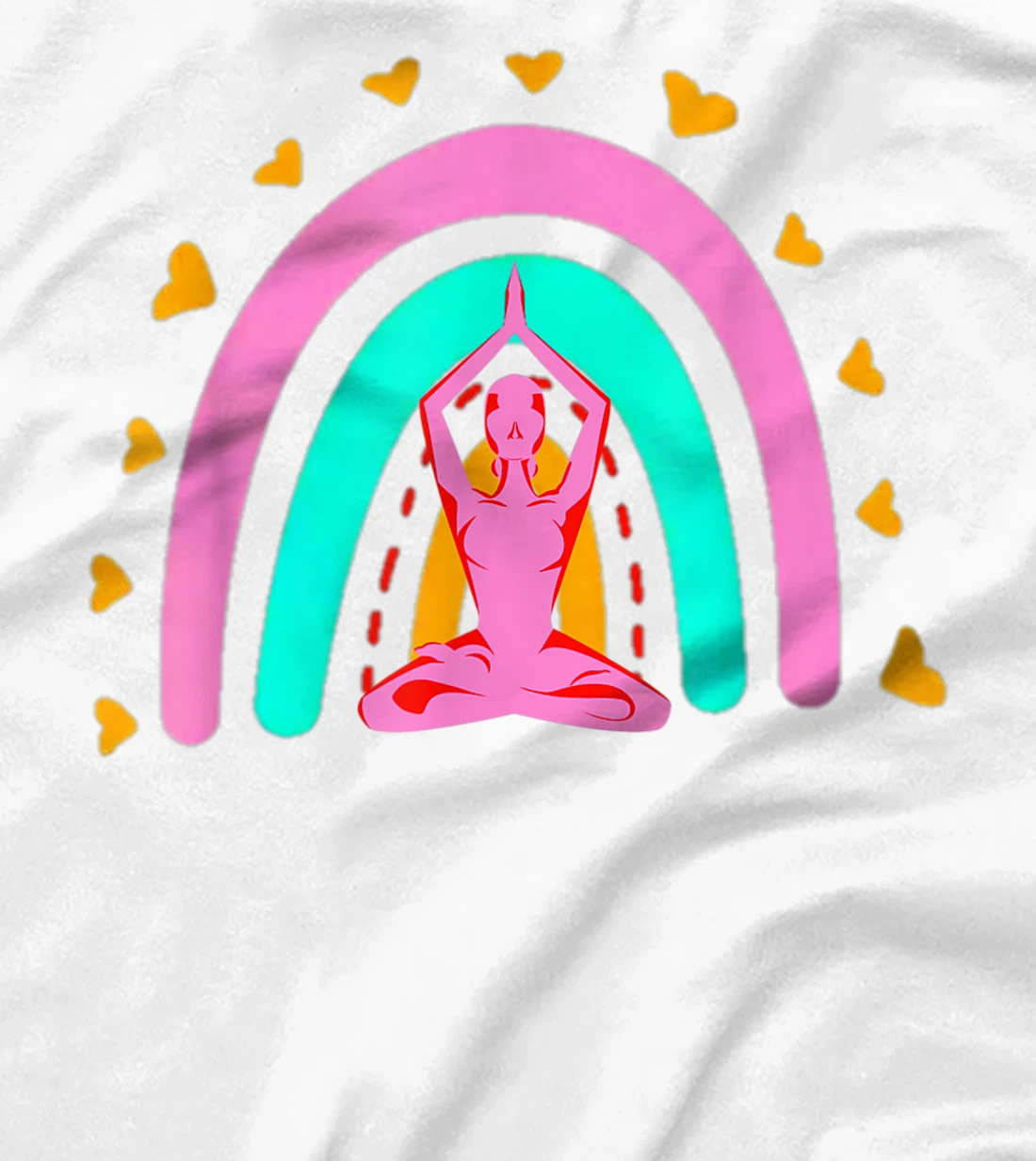 Bohemian Meditation Rainbow Funny Meditation & Yoga Costume T-Shirt, Women T-Shirt