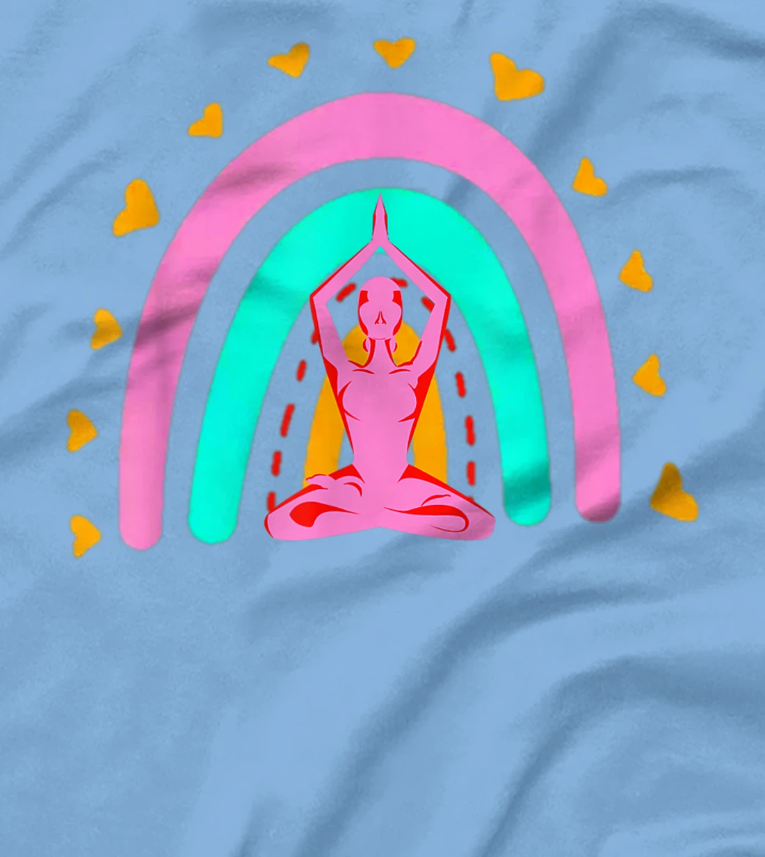 Bohemian Meditation Rainbow Funny Meditation & Yoga Costume T-Shirt, Women T-Shirt