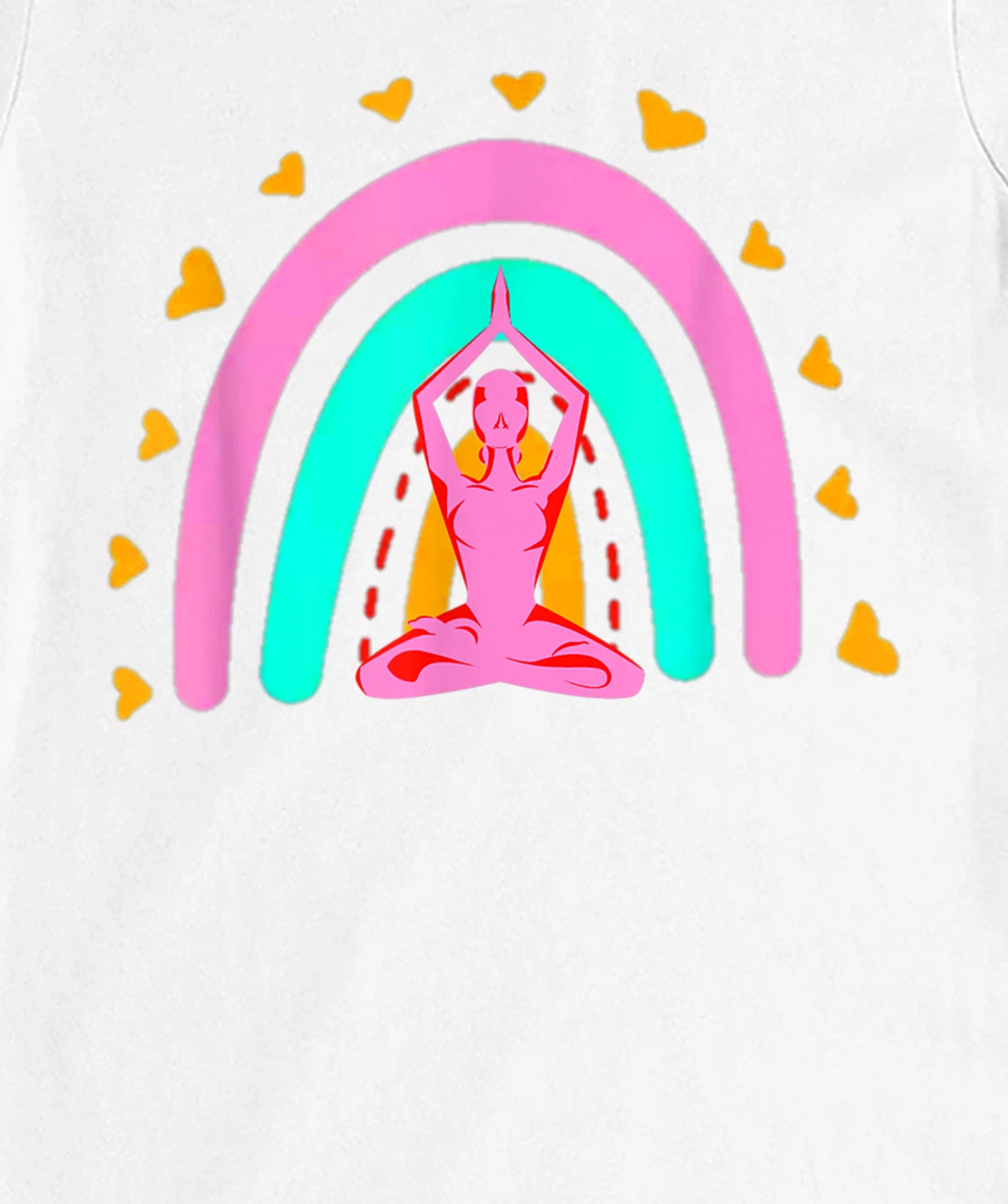 Bohemian Meditation Rainbow Funny Meditation & Yoga Costume T-Shirt, Women T-Shirt