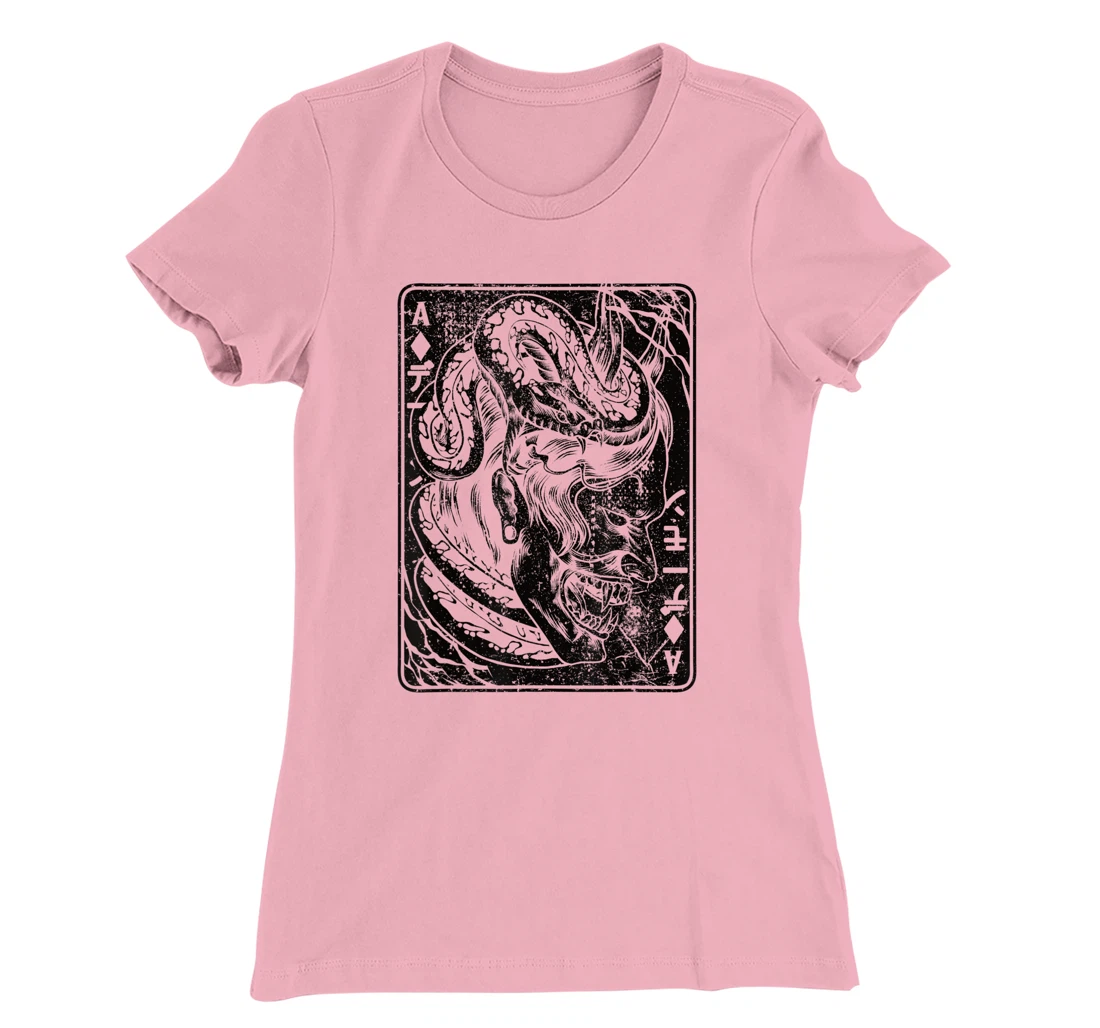 Oni Mask Demon Mask Japanese Bushido Samurai Street War T-Shirt, Women T-Shirt