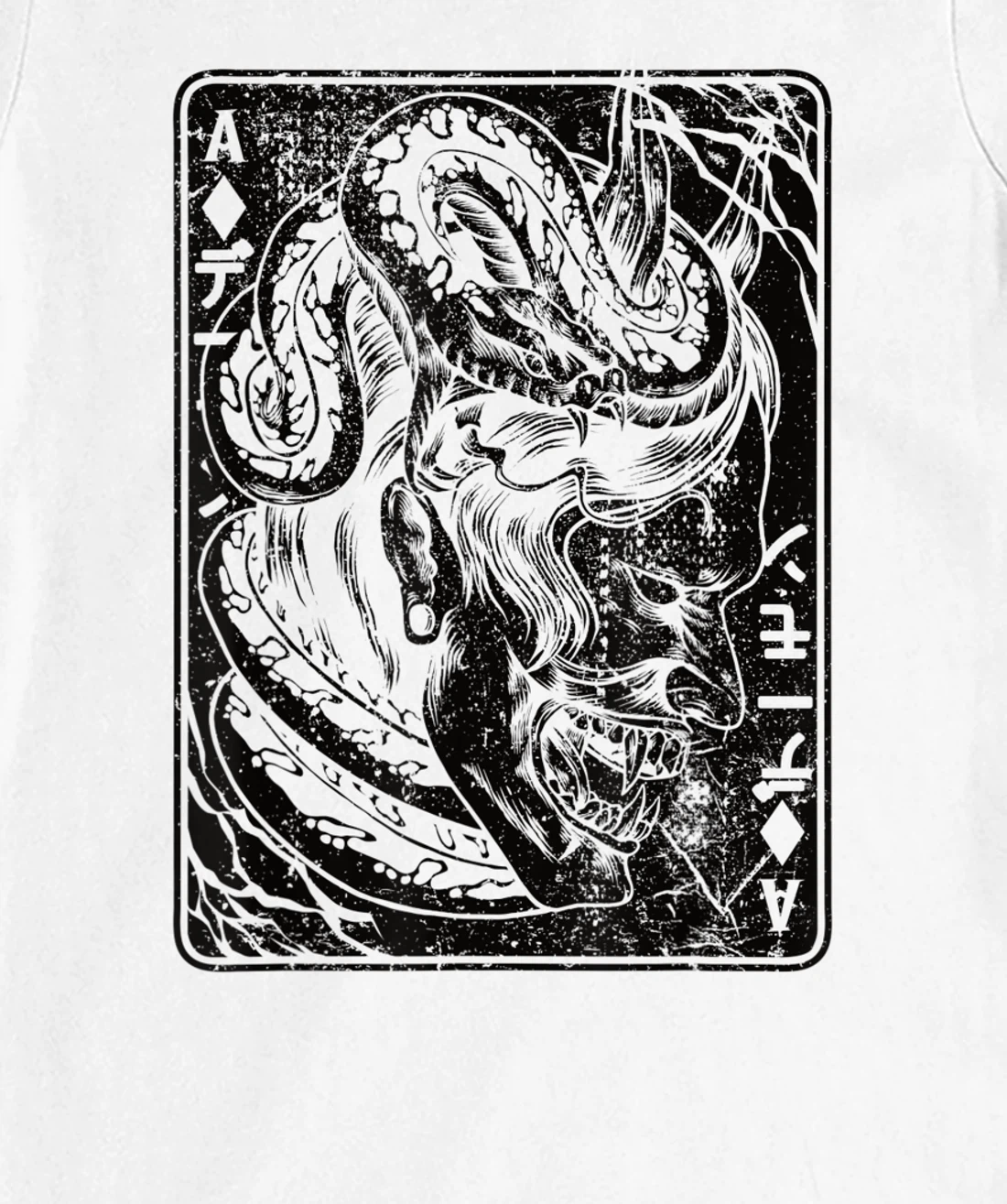 Oni Mask Demon Mask Japanese Bushido Samurai Street War T-Shirt, Women T-Shirt