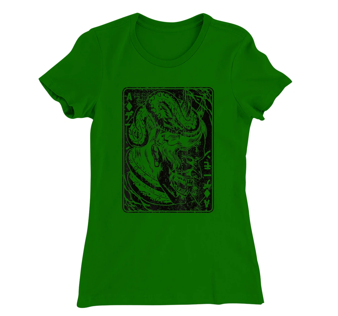 Oni Mask Demon Mask Japanese Bushido Samurai Street War T-Shirt, Women T-Shirt