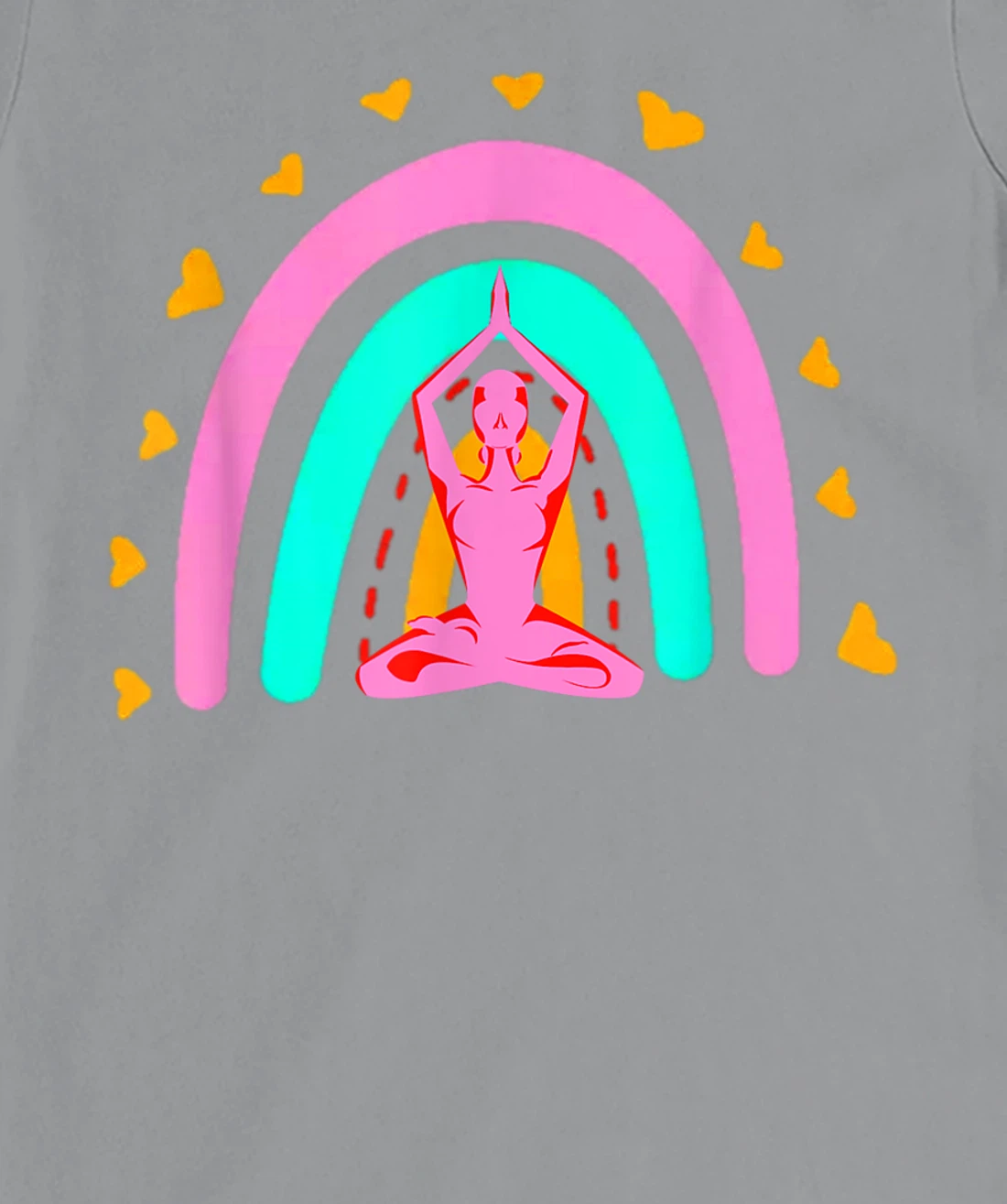 Bohemian Meditation Rainbow Funny Meditation & Yoga Costume T-Shirt, Women T-Shirt