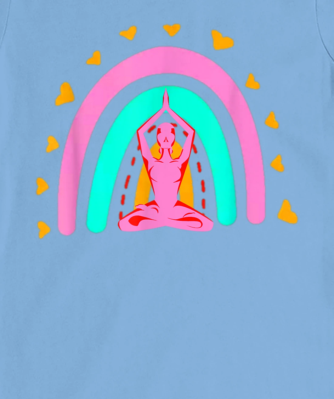 Bohemian Meditation Rainbow Funny Meditation & Yoga Costume T-Shirt, Women T-Shirt