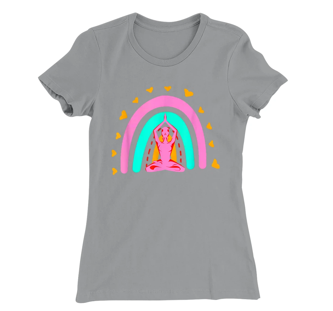 Bohemian Meditation Rainbow Funny Meditation & Yoga Costume T-Shirt, Women T-Shirt