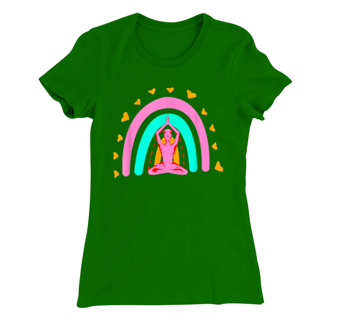 Bohemian Meditation Rainbow Funny Meditation & Yoga Costume T-Shirt, Women T-Shirt