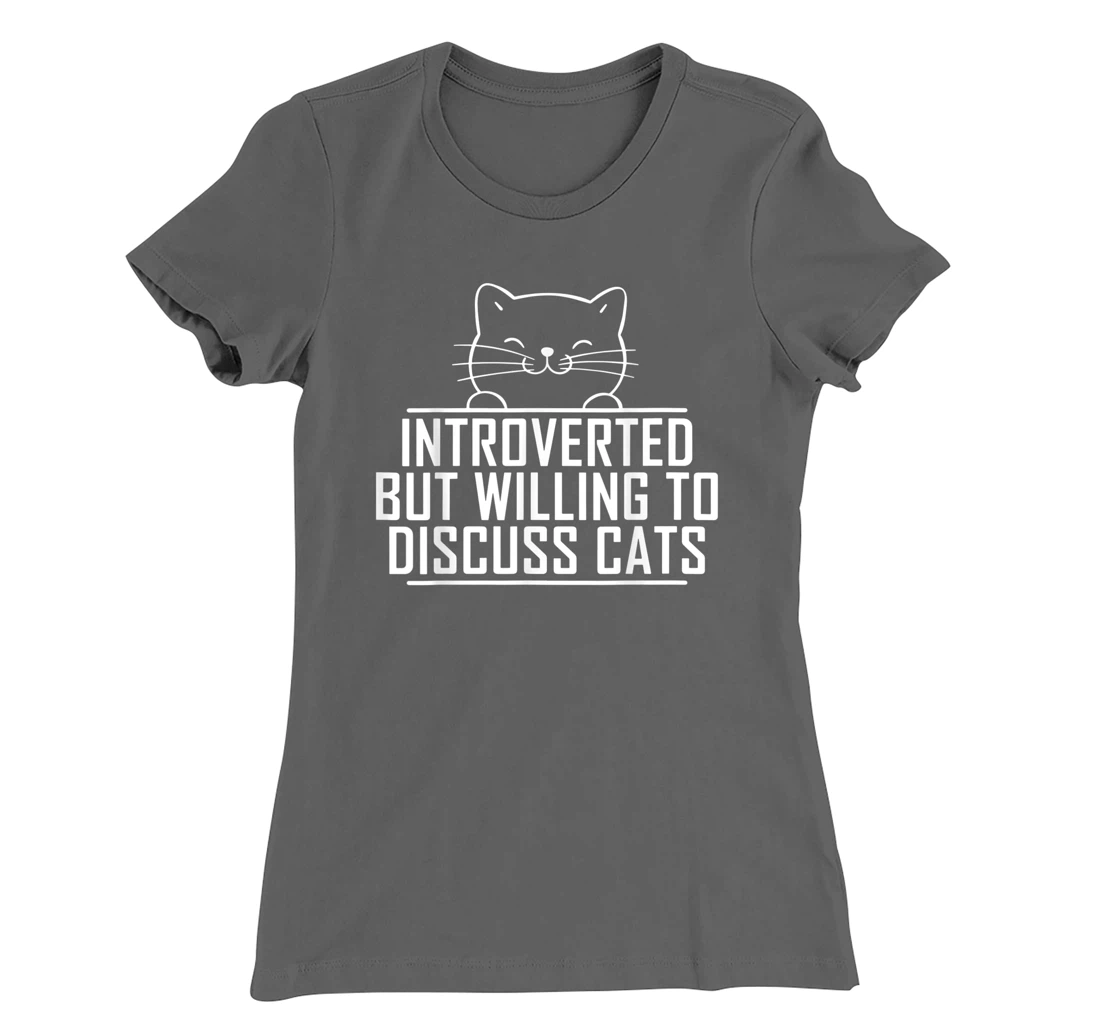 Introverted But Willing To Discuss Cats Vintage Introvert T-Shirt, Kid T-Shirt and Women T-Shirt