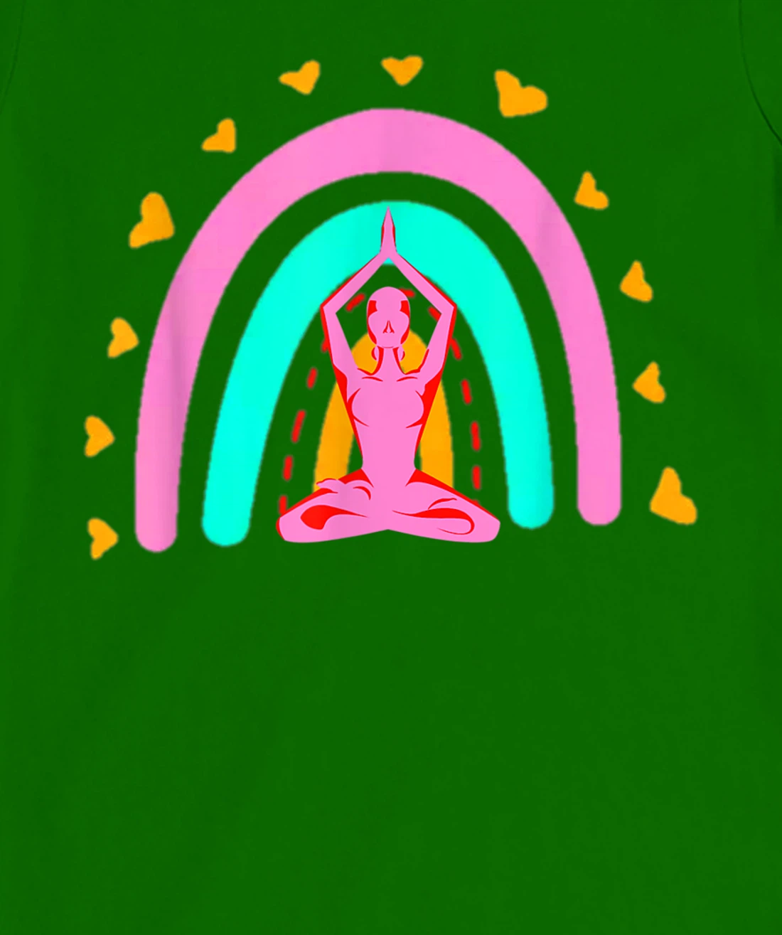 Bohemian Meditation Rainbow Funny Meditation & Yoga Costume T-Shirt, Women T-Shirt