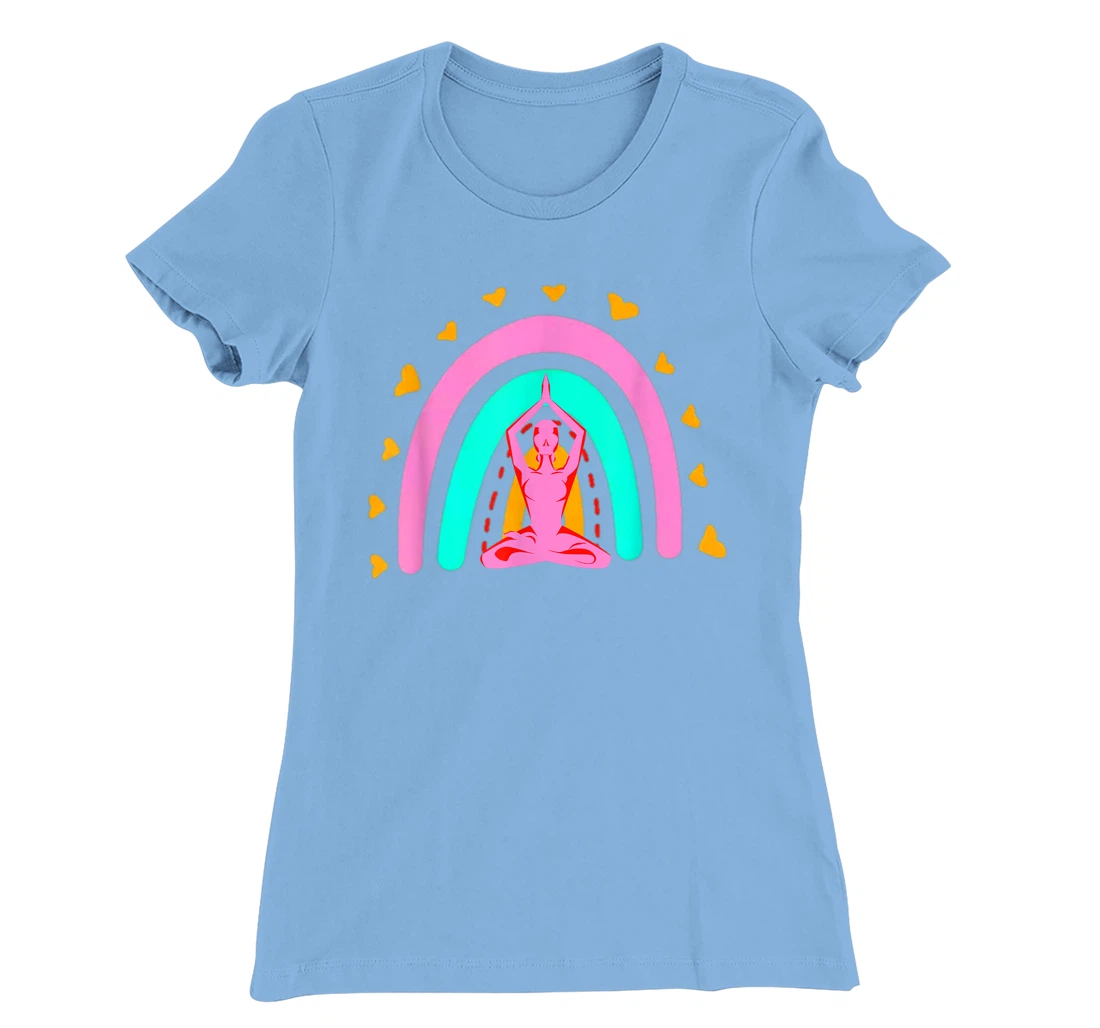 Bohemian Meditation Rainbow Funny Meditation & Yoga Costume T-Shirt, Women T-Shirt