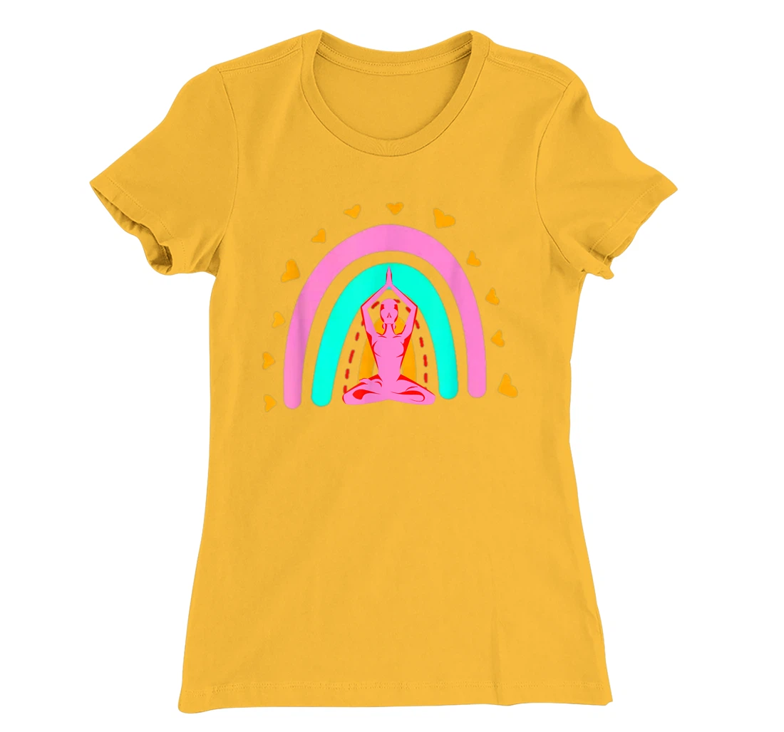 Bohemian Meditation Rainbow Funny Meditation & Yoga Costume T-Shirt, Women T-Shirt