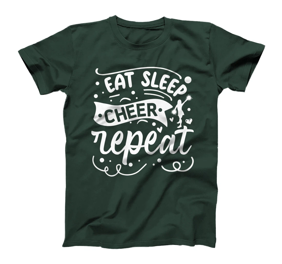 Eat Sleep Cheer Repeat | Cheerleader T-Shirt, Kid T-Shirt and Women T-Shirt