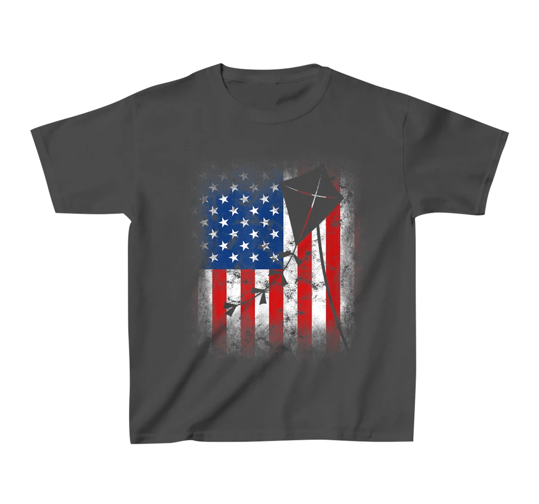 USA Stars And Stripes American Flag Fly Kite Hang Glider T-Shirt, Kid T-Shirt and Women T-Shirt