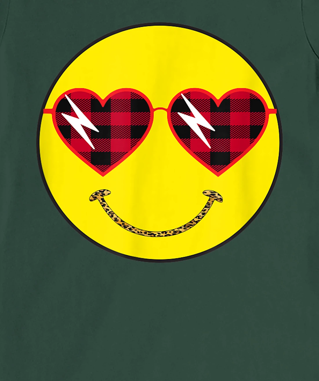 Smily Face Leopard Buffalo Sunglass Positive Hippie Groovy T-Shirt, Kid T-Shirt and Women T-Shirt