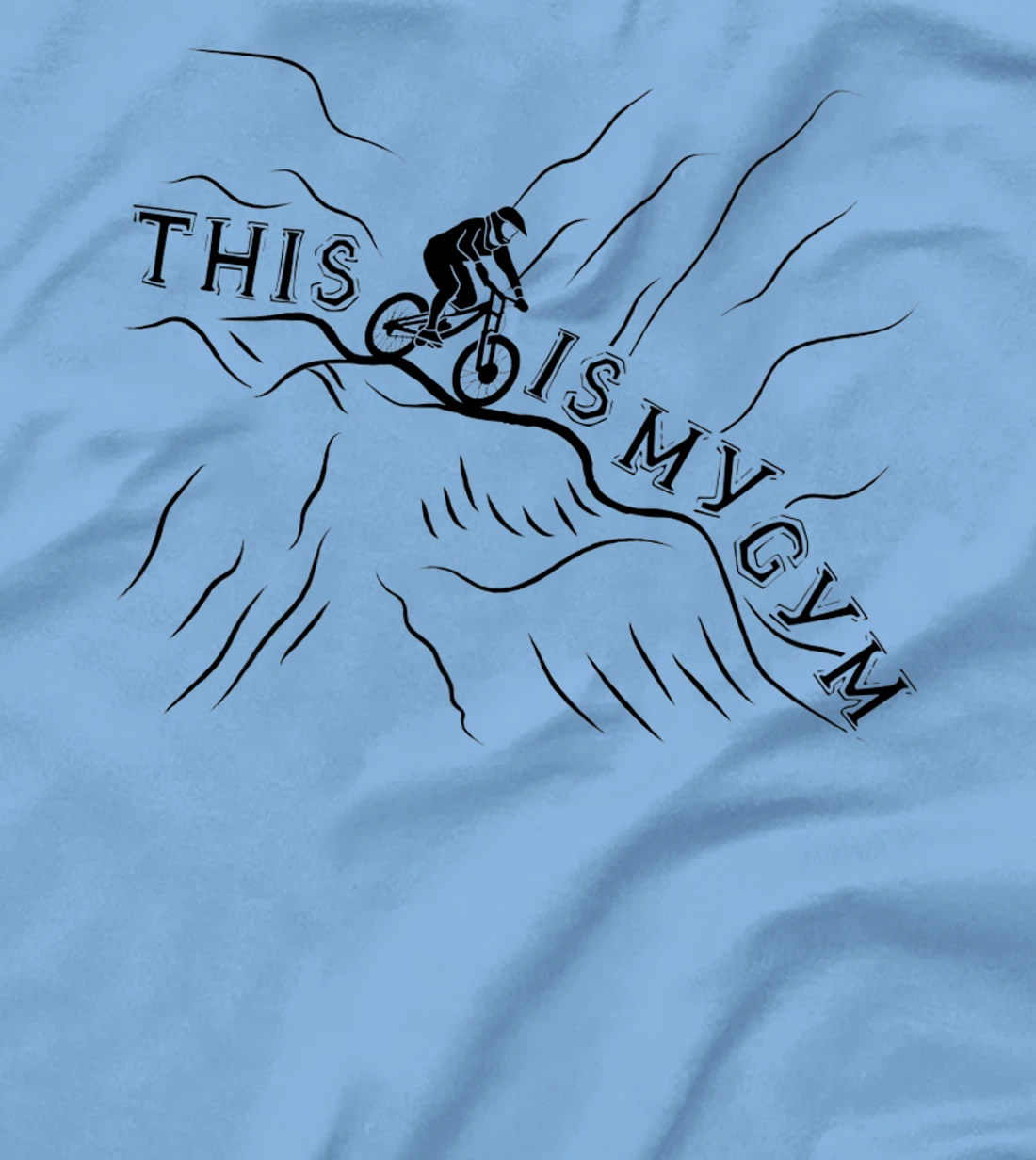 Womens This Is My Gym. Cool and Funny Bicycle T-Shirt, Women T-Shirt