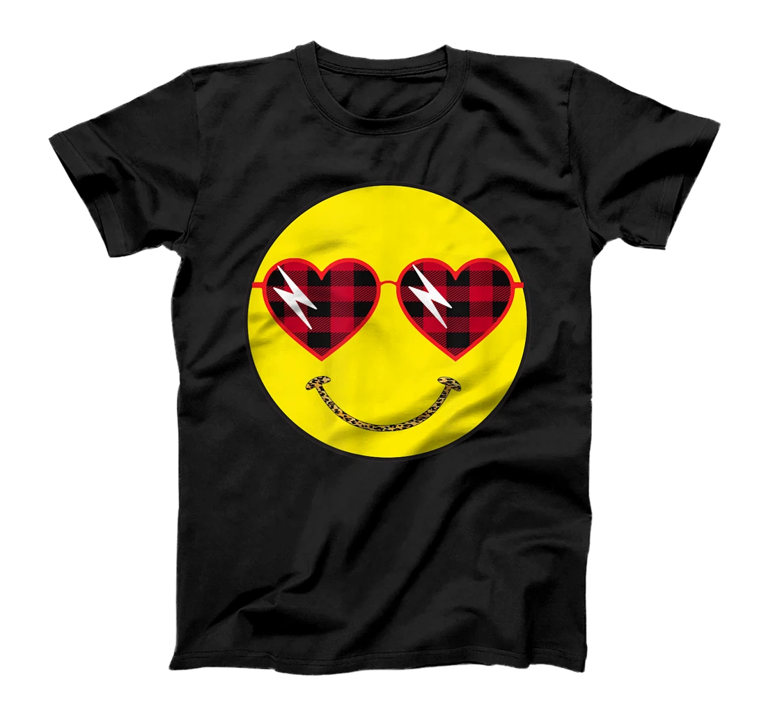 Smily Face Leopard Buffalo Sunglass Positive Hippie Groovy T-Shirt, Kid T-Shirt and Women T-Shirt