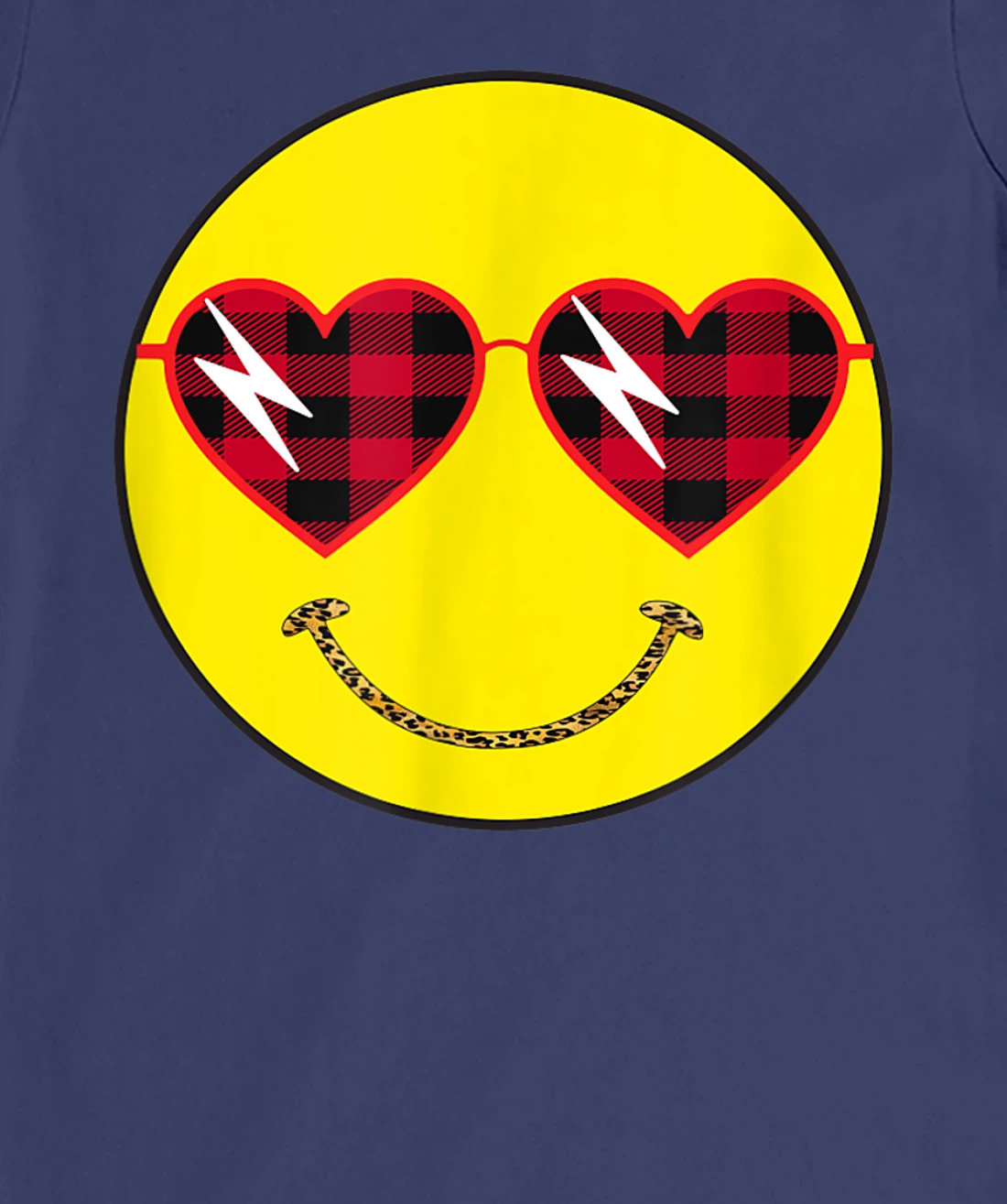 Smily Face Leopard Buffalo Sunglass Positive Hippie Groovy T-Shirt, Kid T-Shirt and Women T-Shirt