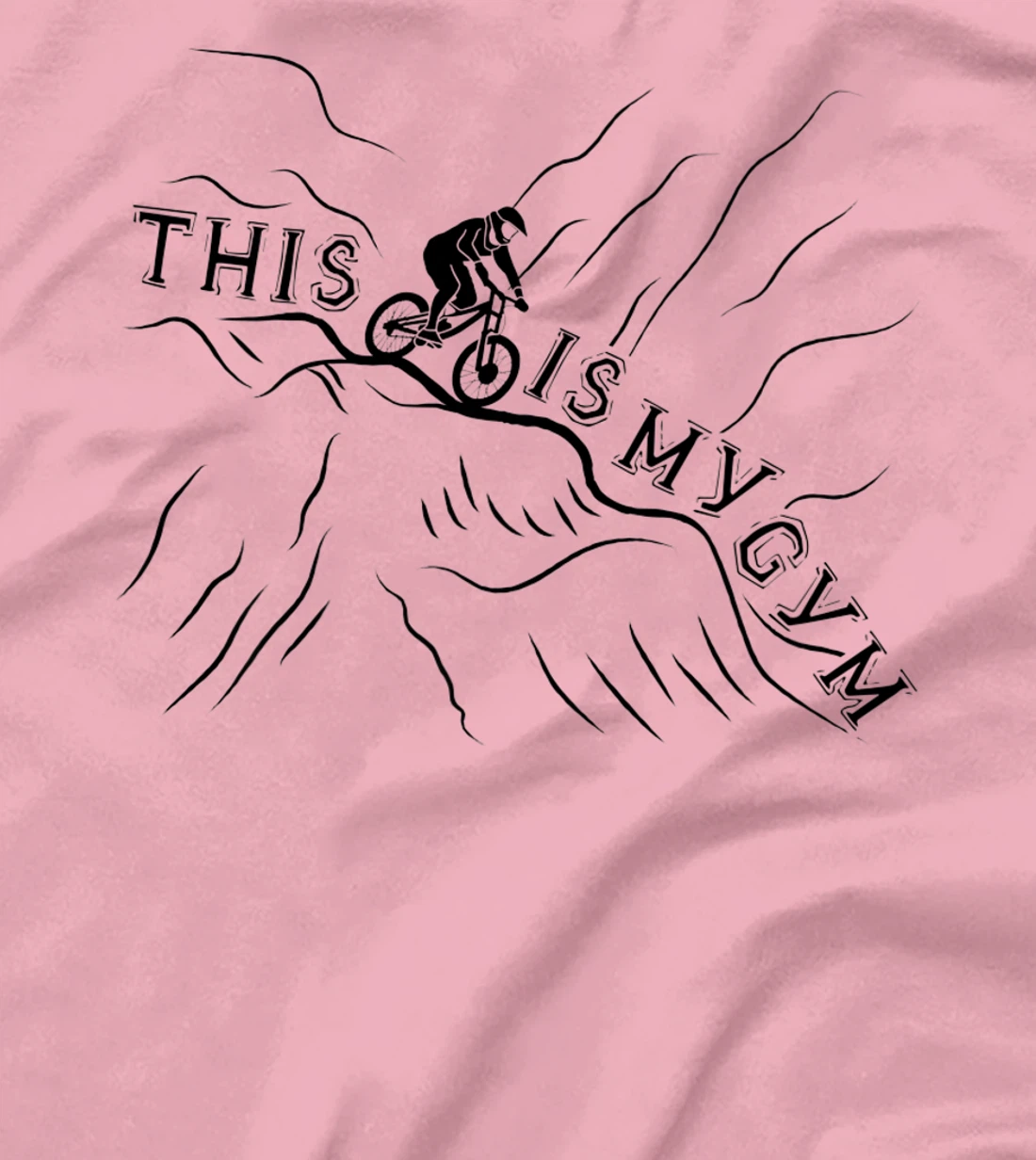 Womens This Is My Gym. Cool and Funny Bicycle T-Shirt, Women T-Shirt