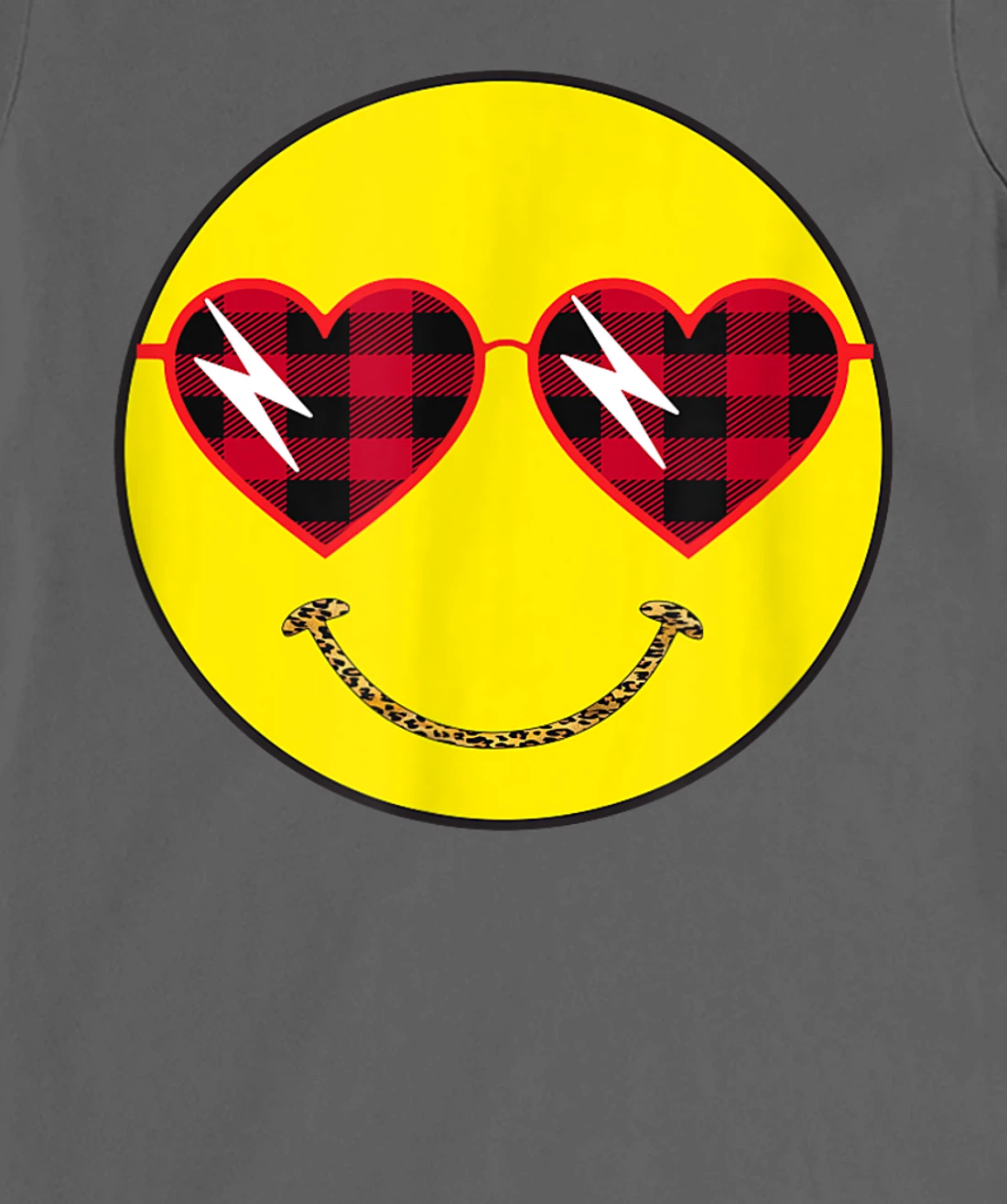 Smily Face Leopard Buffalo Sunglass Positive Hippie Groovy T-Shirt, Kid T-Shirt and Women T-Shirt