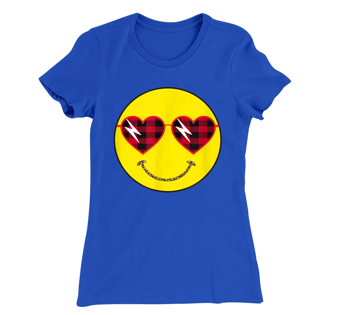 Smily Face Leopard Buffalo Sunglass Positive Hippie Groovy T-Shirt, Kid T-Shirt and Women T-Shirt