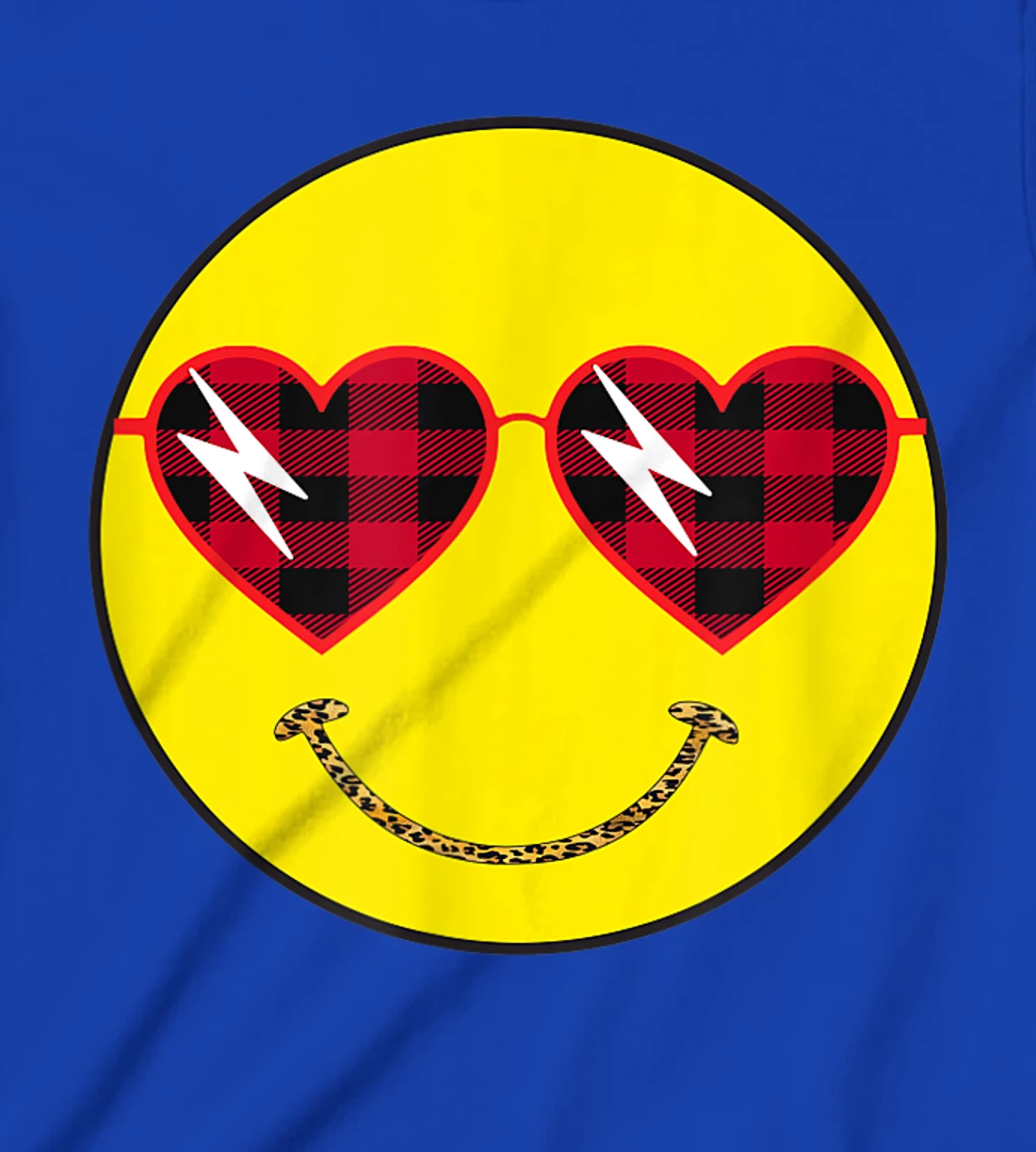 Smily Face Leopard Buffalo Sunglass Positive Hippie Groovy T-Shirt, Kid T-Shirt and Women T-Shirt