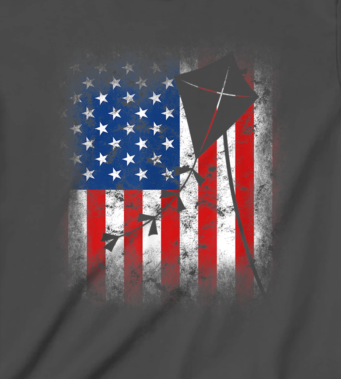 USA Stars And Stripes American Flag Fly Kite Hang Glider T-Shirt, Kid T-Shirt and Women T-Shirt