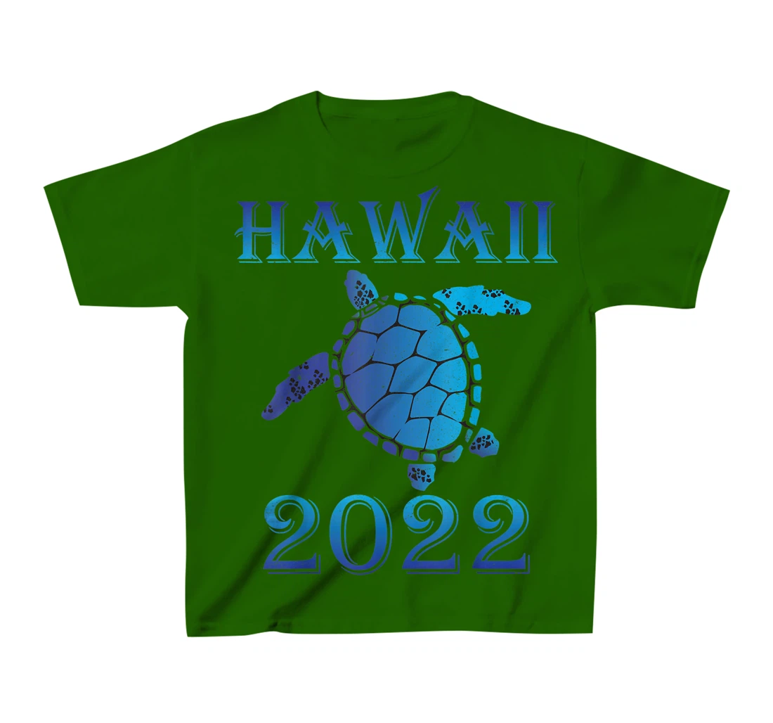 Womens Hawaii Spring Break 2022 Sea Turtle Family Vacation Souvenir T-Shirt, Kid T-Shirt and Women T-Shirt