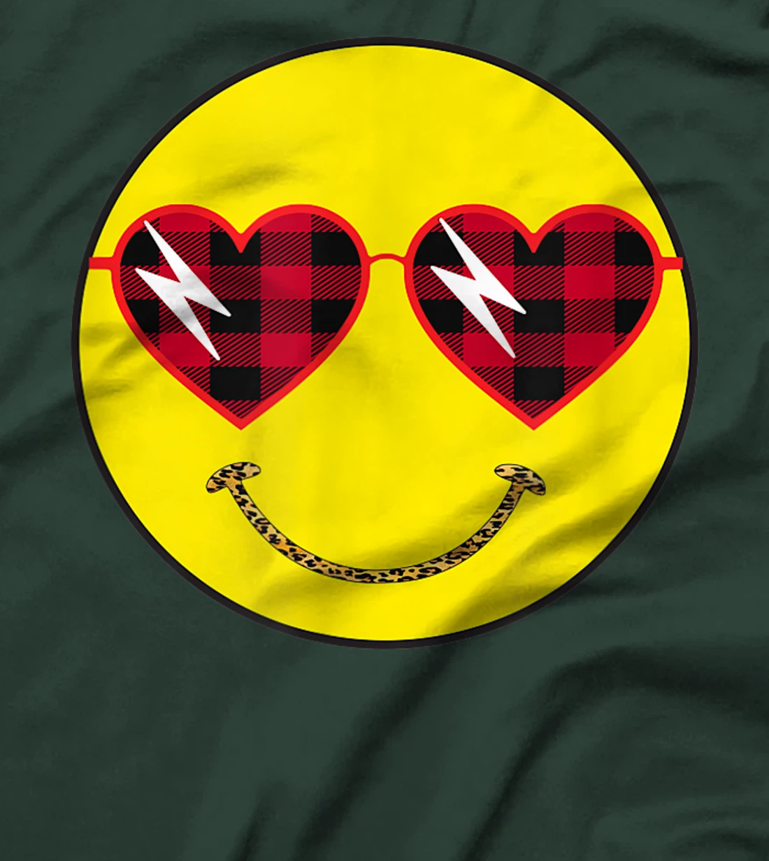 Smily Face Leopard Buffalo Sunglass Positive Hippie Groovy T-Shirt, Kid T-Shirt and Women T-Shirt