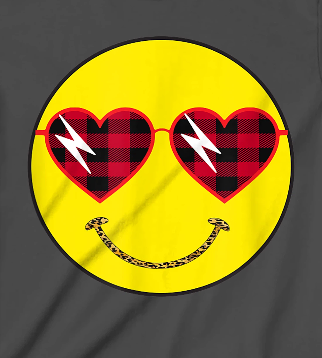 Smily Face Leopard Buffalo Sunglass Positive Hippie Groovy T-Shirt, Kid T-Shirt and Women T-Shirt