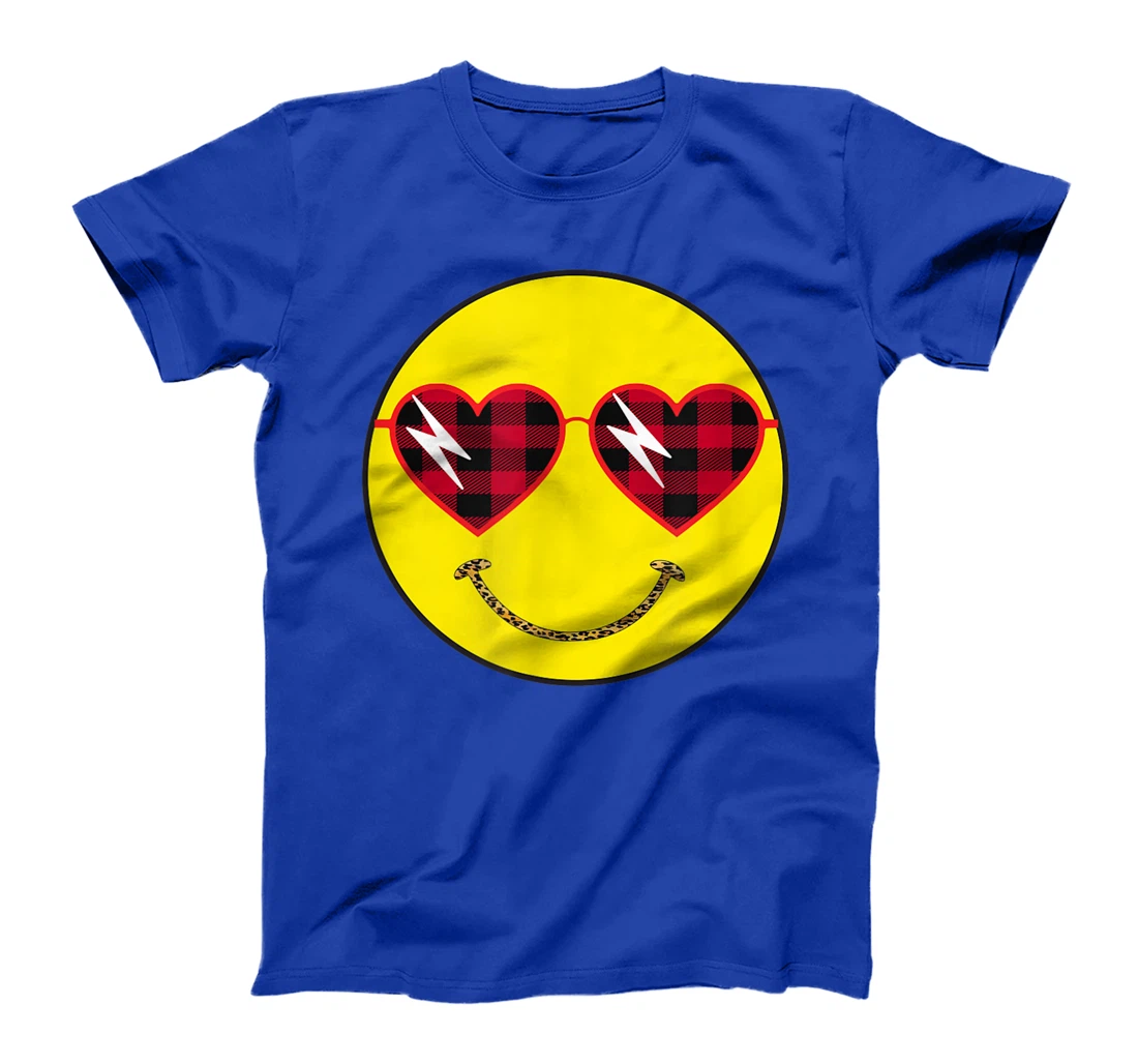Smily Face Leopard Buffalo Sunglass Positive Hippie Groovy T-Shirt, Kid T-Shirt and Women T-Shirt