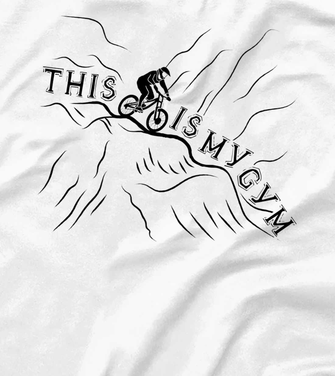 Womens This Is My Gym. Cool and Funny Bicycle T-Shirt, Women T-Shirt