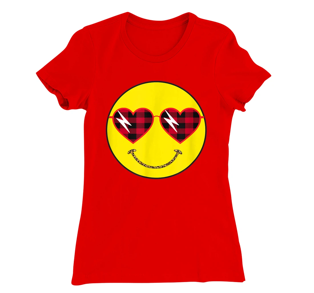 Smily Face Leopard Buffalo Sunglass Positive Hippie Groovy T-Shirt, Kid T-Shirt and Women T-Shirt