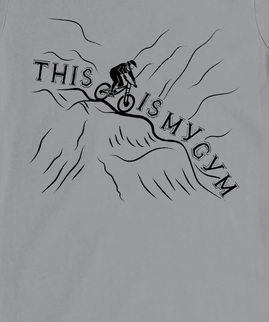 Womens This Is My Gym. Cool and Funny Bicycle T-Shirt, Women T-Shirt