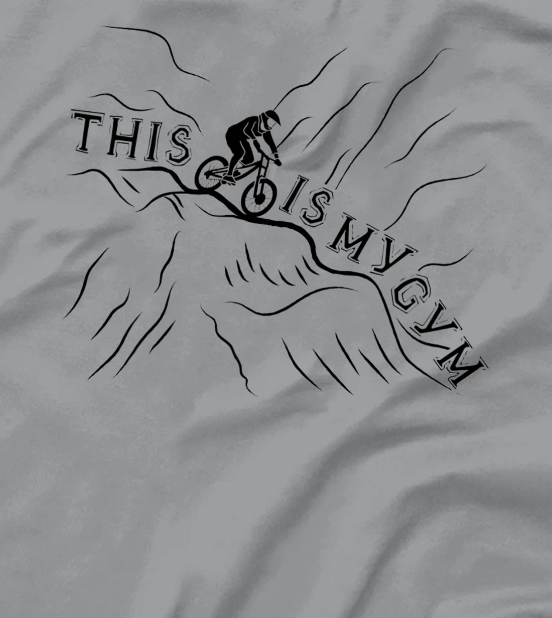 Womens This Is My Gym. Cool and Funny Bicycle T-Shirt, Women T-Shirt