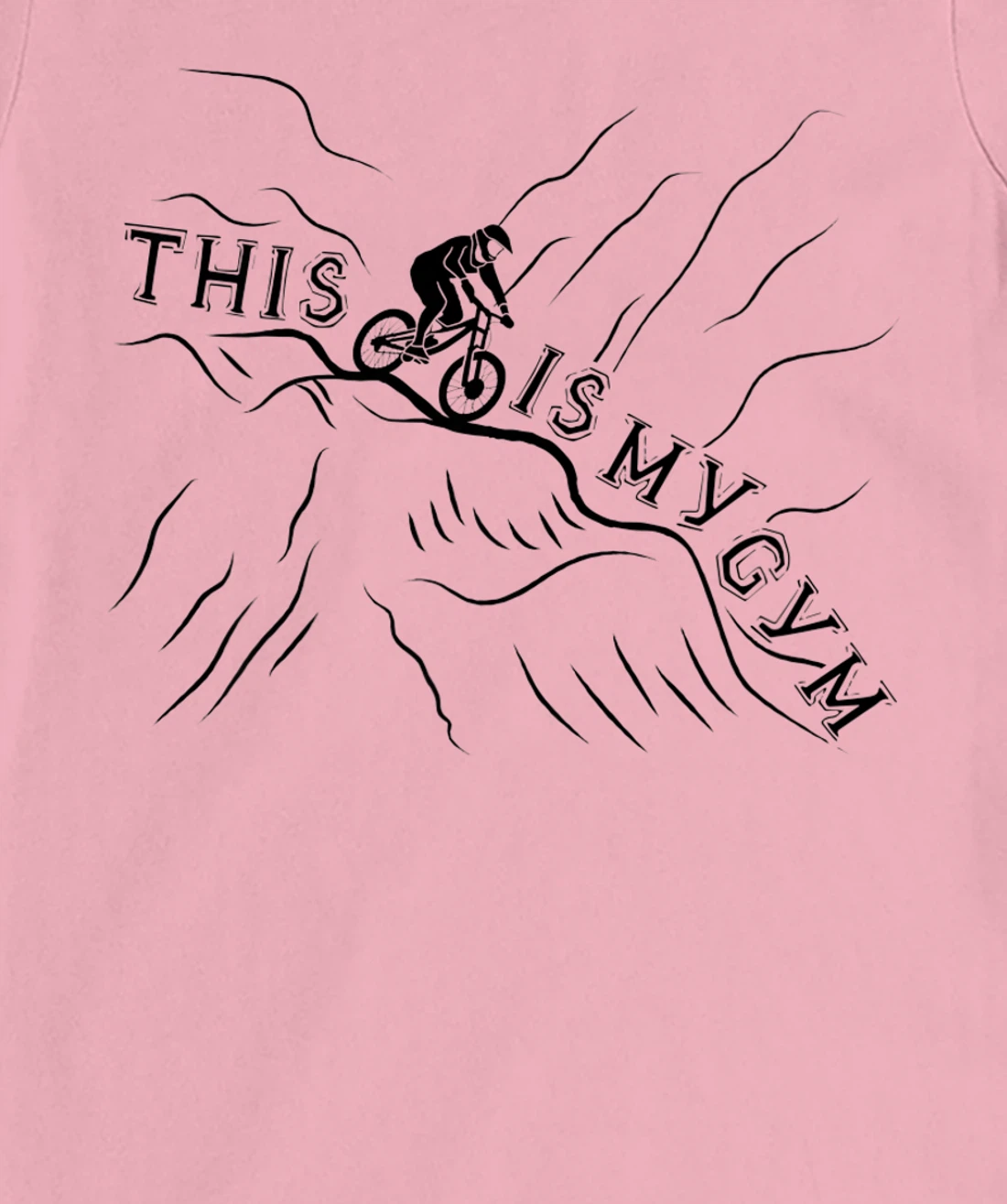 Womens This Is My Gym. Cool and Funny Bicycle T-Shirt, Women T-Shirt