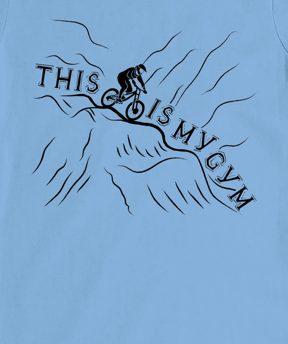 Womens This Is My Gym. Cool and Funny Bicycle T-Shirt, Women T-Shirt