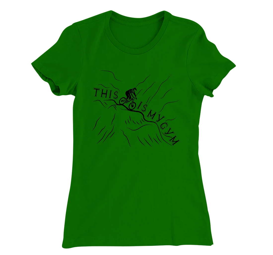 Womens This Is My Gym. Cool and Funny Bicycle T-Shirt, Women T-Shirt