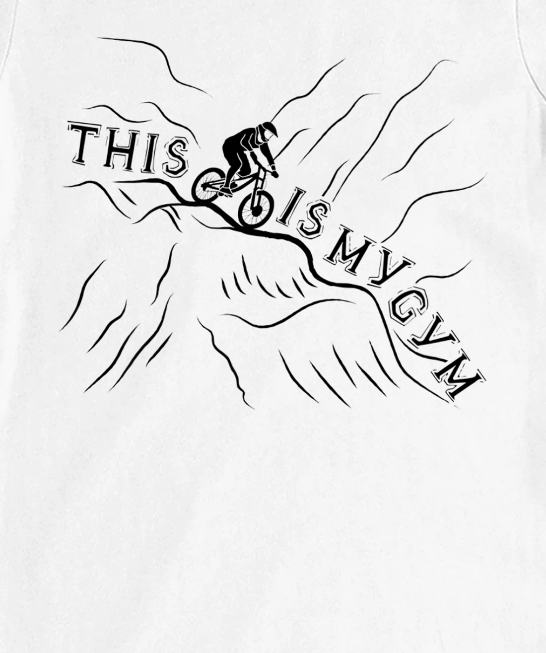 Womens This Is My Gym. Cool and Funny Bicycle T-Shirt, Women T-Shirt