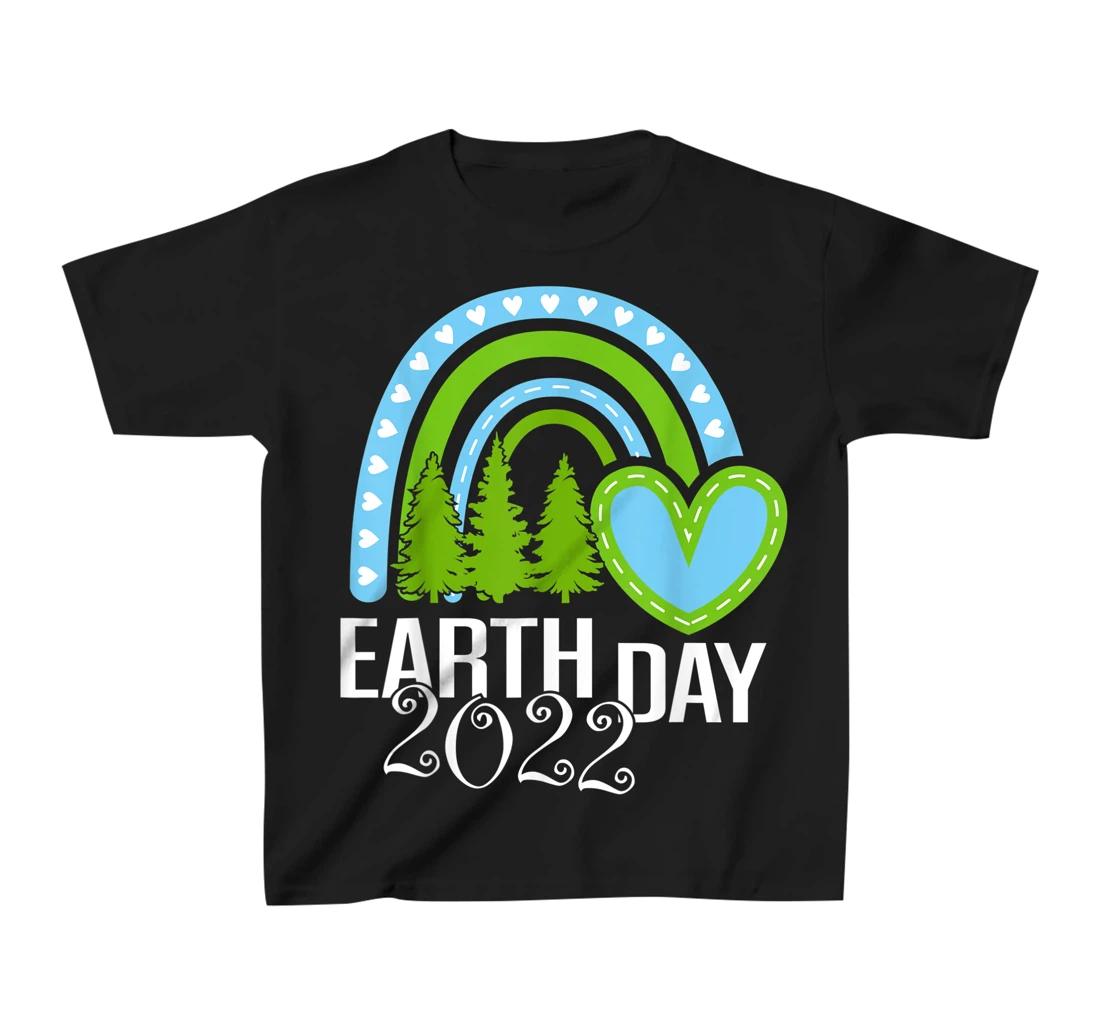 Earth Day Everyday Rainbow Pine Tree Tee Conservation 2022 T-Shirt, Kid T-Shirt and Women T-Shirt