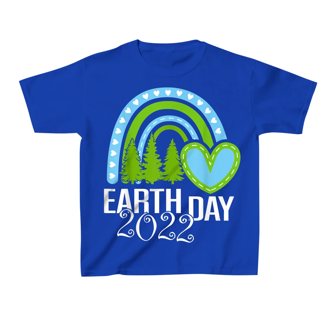 Earth Day Everyday Rainbow Pine Tree Tee Conservation 2022 T-Shirt, Kid T-Shirt and Women T-Shirt