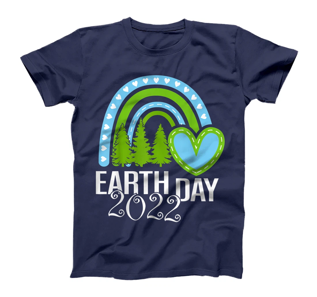 Earth Day Everyday Rainbow Pine Tree Tee Conservation 2022 T-Shirt, Kid T-Shirt and Women T-Shirt