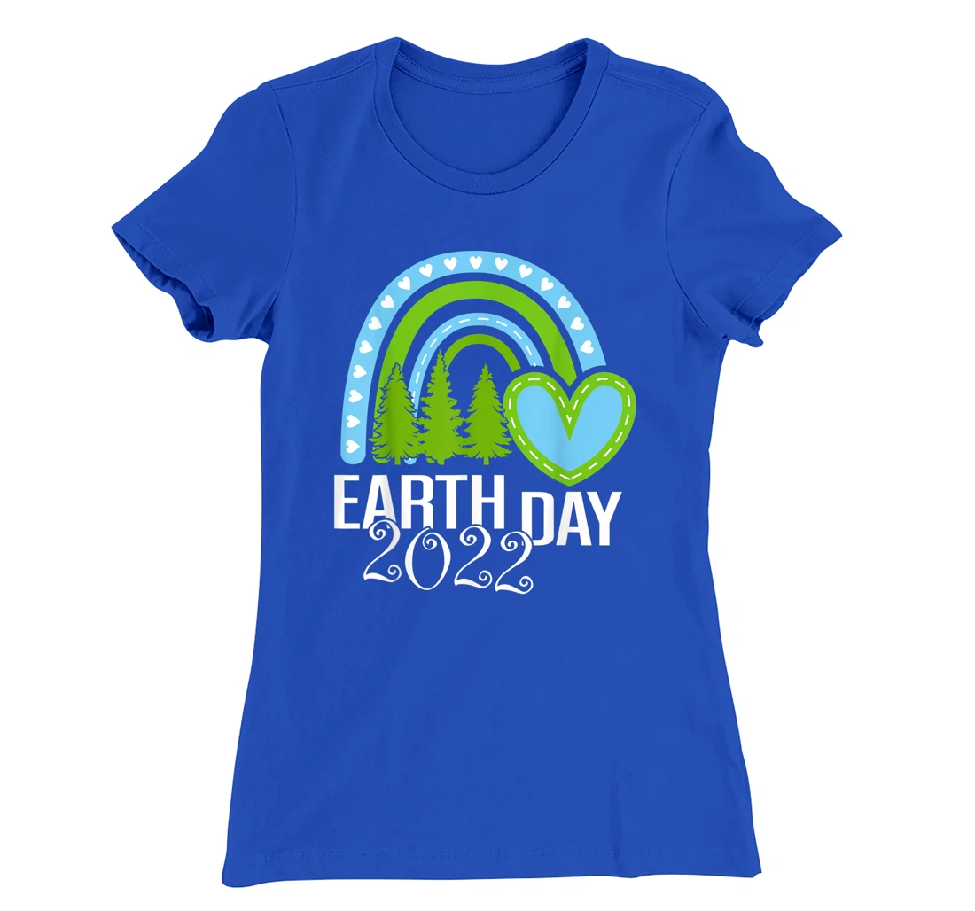 Earth Day Everyday Rainbow Pine Tree Tee Conservation 2022 T-Shirt, Kid T-Shirt and Women T-Shirt