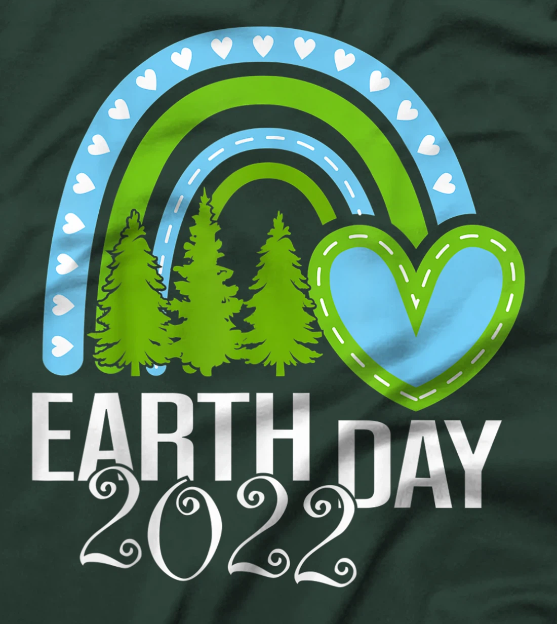 Earth Day Everyday Rainbow Pine Tree Tee Conservation 2022 T-Shirt, Kid T-Shirt and Women T-Shirt