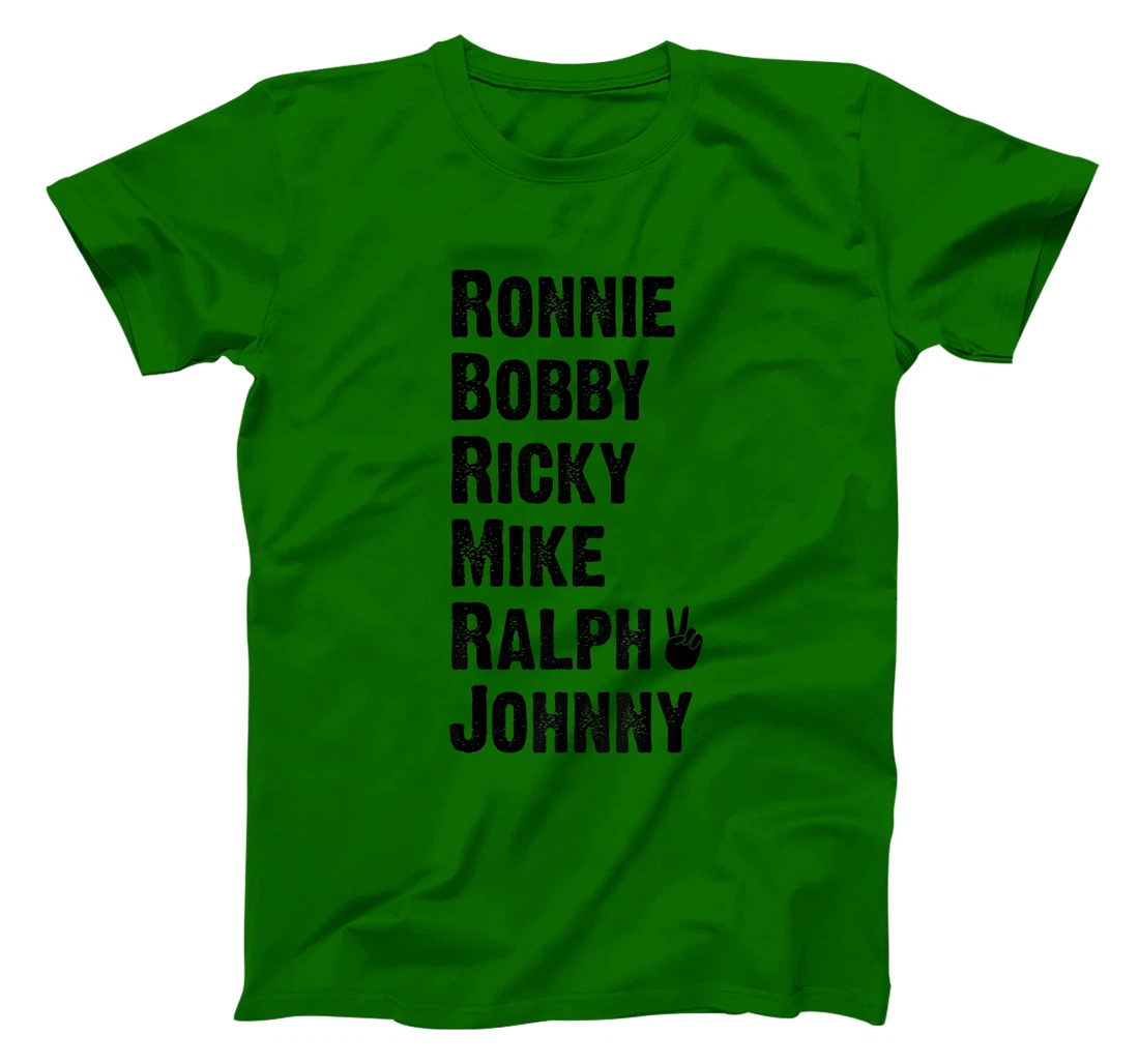 Womens Peace Sign Ronnie Bobby Ricky Mike Ralph Johnny T-Shirt, Women T-Shirt