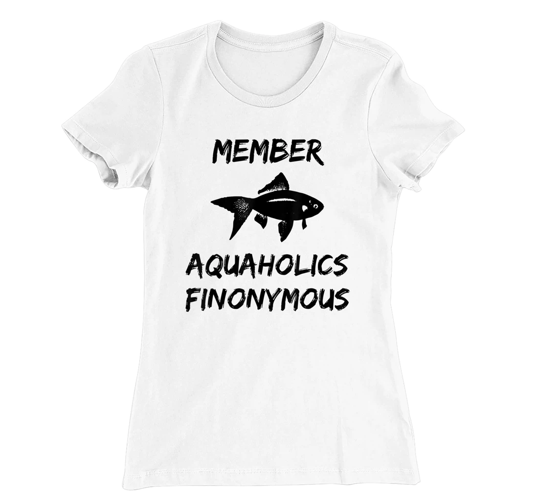 Womens Funny Fish Keeping Aquaholics Aquarium Addict Aquarist T-Shirt, Women T-Shirt