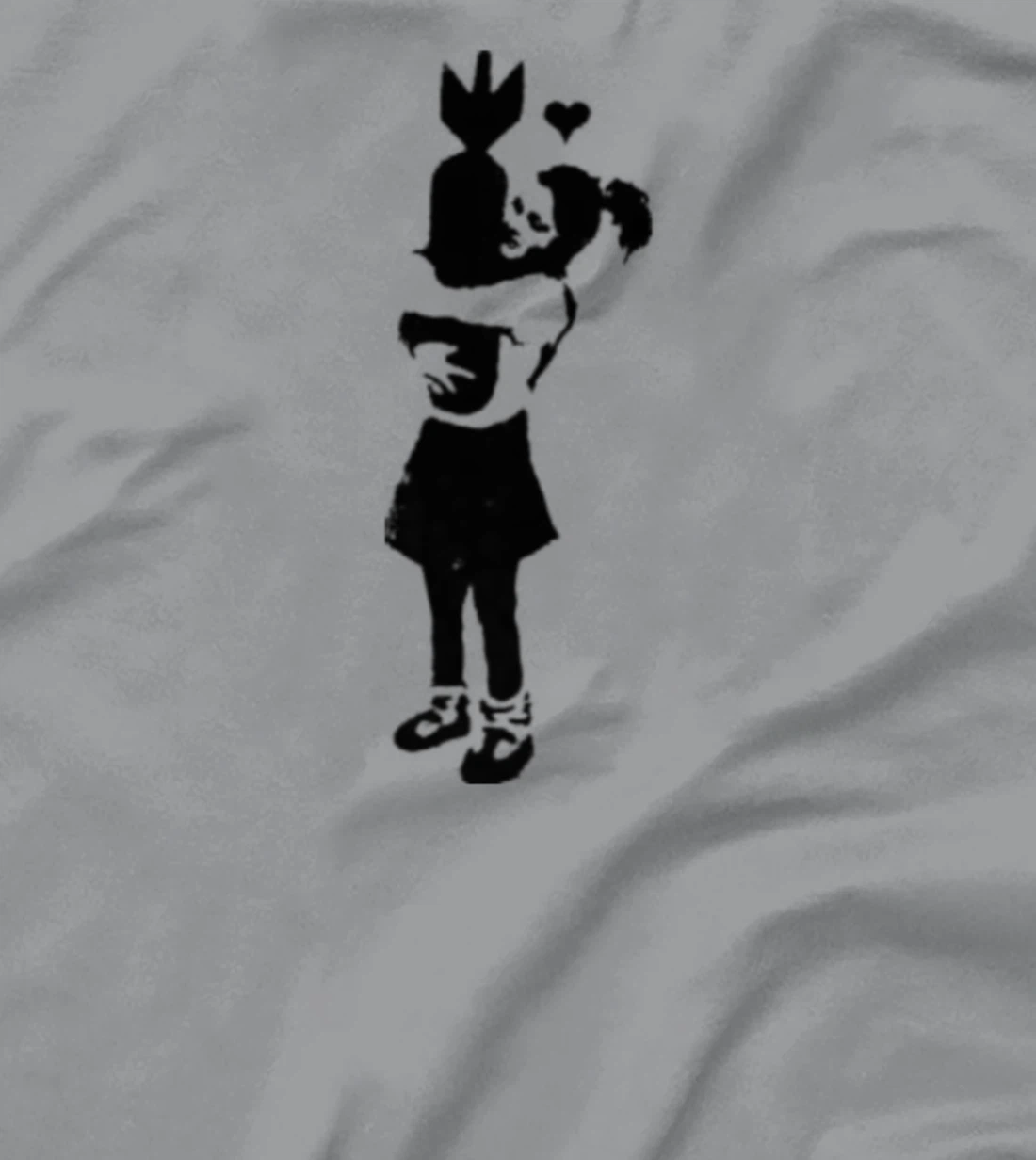 Graffiti T-Shirt, Women T-Shirt, graffiti art T-Shirt, Women T-Shirt, girls' hugging bomb Long Sleeve T-Shirt, Women T-Shirt