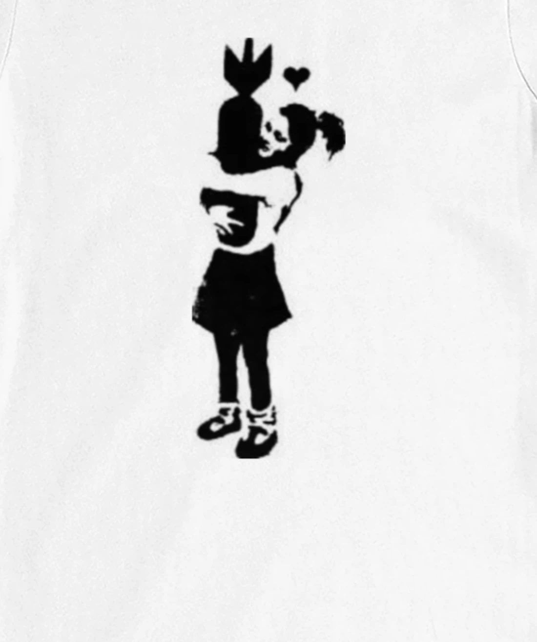 Graffiti T-Shirt, Women T-Shirt, graffiti art T-Shirt, Women T-Shirt, girls' hugging bomb Long Sleeve T-Shirt, Women T-Shirt